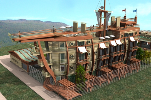 Проект мини отеля  в Абхазии